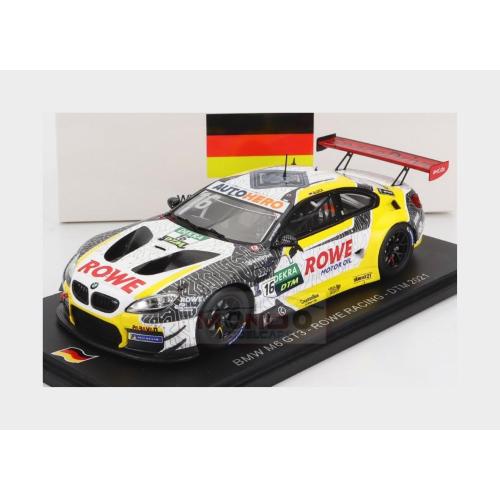 1:43 SPARK Bmw 6-Series M6 Gt3 Team Rowe Racing #16 Dtm Season 2021 T.Glock White Yellow Grey SG797