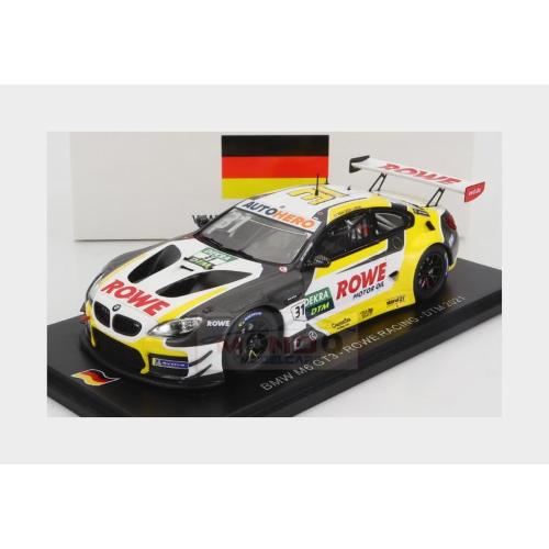 1:43 SPARK Bmw 6-Series M6 Gt3 Team Rowe Racing #31 Dtm Season 2021 S.Van Der Linde White Yellow Grey SG801