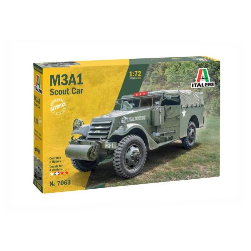 1:72 ITALERI White Motor Company M3A1 Scout Car U.S Tank Military 1944 Kit IT7063