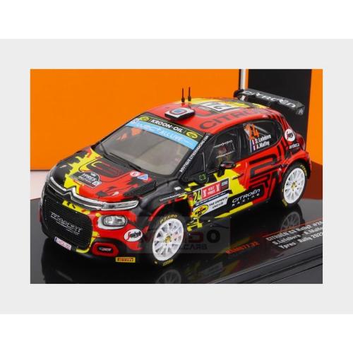 1:43 IXO Citroen C3 Rally2 #24 Rally Ypres 2022 S.Lefebvre A.Malfoy Red Black Yellow RAM877.22