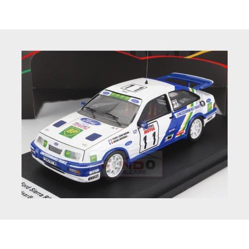 1:43 TROFEU Ford England Sierra Rs Cosworth (Night Version) #11 Rally Tour De Corse 1989 P.C.Baroni M.Rousseau White Blue TRRFR53