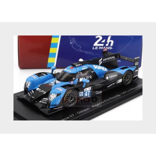 1:43 SPARK Oreca Gibson 07 Gk428 4.2L V8 Team Algarve Pro Racing #47 24H Le Mans 2022 S.Floersch J.Falb J.Aitken Black Light Blue S8639