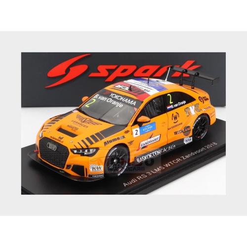 1:43 SPARK Audi A3 Rs3 Lms #2 Wtcr Zandvoort 2018 Prince Bernhard Van Oranje Orange S8962
