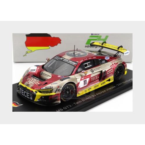 1:43 SPARK Audi R8 Lms Gt3 Team Twin Busch #11 24H Nurburgring 2022 E.Erhart M.Heimrich P.Kaffer A.Klansen Red Silver Yellow SG849