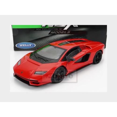 1:24 WELLY Lamborghini Countach Lpi 800-4 2021 Red WE24114R