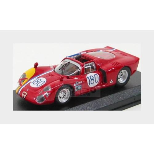 1:43 BEST Alfa Romeo 33.2 #180 Targa Florio 1968 Gosselin Trosch Red BE9390