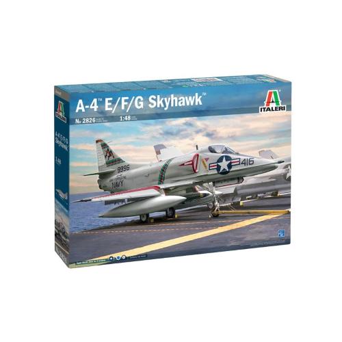 1:48 ITALERI Mcdonnel Douglas A-4 E/F/G/ Skyhawk Military Airplane 1955 Kit IT2826