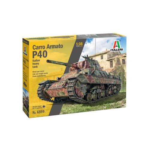 1:35 ITALERI Tank P40 Carro Armato Military 1941 Kit IT6599