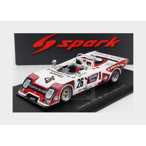 1:43 SPARK Chevron B36 1996Cc S4 Team Societe Racing #26 6Th 24H Le Mans 1977 M.Pignard A.Dufrene J.Henry White Red S9410