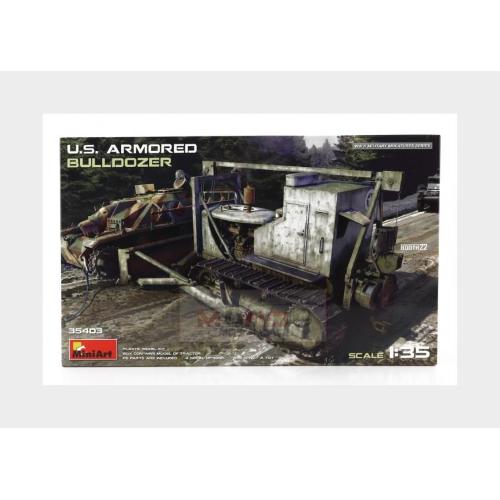 1:35 MINIART Tank Bulldozer U.S. Armored Military Cingolato 1945 Kit MA35403