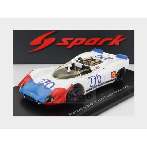 1:43 SPARK Porsche 908/2 Spider #270 2Nd Targa Florio 1969 V.Elford U.Maglioli S9245