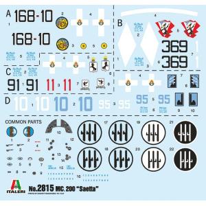 1:48 ITALERI Mc 200 Saetta Kit IT2815