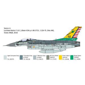 1:48 ITALERI Lockheed Martin F-16C Fighting Falcon Caccia Airplane 1978 Kit IT2825