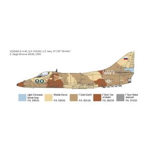 1:48 ITALERI Mcdonnel Douglas A-4 E/F/G/ Skyhawk Military Airplane 1955 Kit IT2826