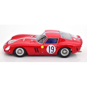 1:18 KK SCALE Ferrari 250 Gto 3.0L V12 Coupe Team Pierre Noblet #19 2Nd 24H Le Mans 1962 Jean Guichet Pierre Noblet Red White Blue KKDC180735