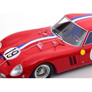1:18 KK SCALE Ferrari 250 Gto 3.0L V12 Coupe Team Pierre Noblet #19 2Nd 24H Le Mans 1962 Jean Guichet Pierre Noblet Red White Blue KKDC180735