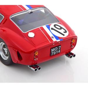 1:18 KK SCALE Ferrari 250 Gto 3.0L V12 Coupe Team Pierre Noblet #19 2Nd 24H Le Mans 1962 Jean Guichet Pierre Noblet Red White Blue KKDC180735
