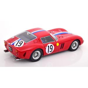 1:18 KK SCALE Ferrari 250 Gto 3.0L V12 Coupe Team Pierre Noblet #19 2Nd 24H Le Mans 1962 Jean Guichet Pierre Noblet Red White Blue KKDC180735