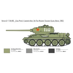T-34/85 Korean War include canna in metallo e fotoincisioni Kit IT6585