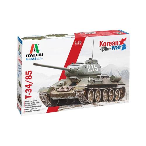 T-34/85 Korean War include canna in metallo e fotoincisioni Kit IT6585