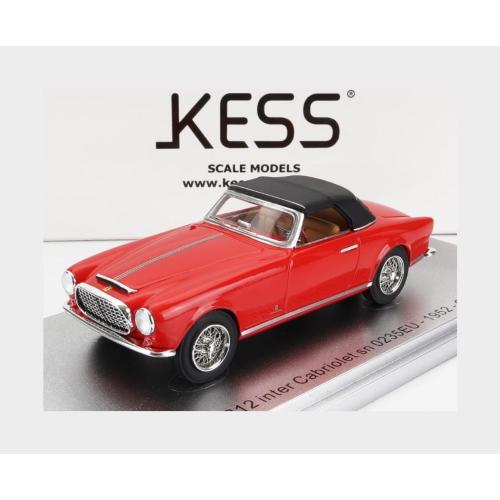 1:43 KESS MODEL Ferrari 212 Inter Sn0235Eu Cabriolet Closed 1952 Red Black KE43056260