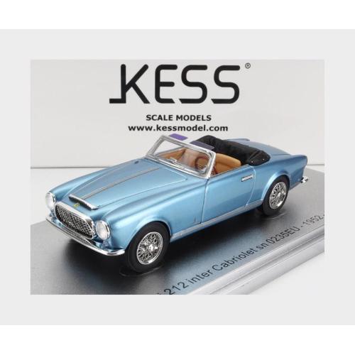 1:43 KESS MODEL Ferrari 212 Inter Sn0235Eu Cabriolet Open 1952 Light Blue Met KE43056263