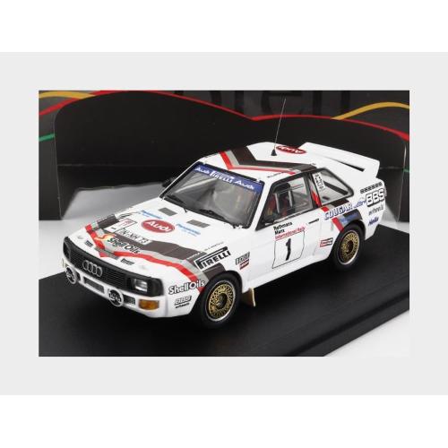 1:43 TROFEU Audi Quattro Sport #1 Rally Manx 1984 H.Mikkola A.Hertz White FRRUK91