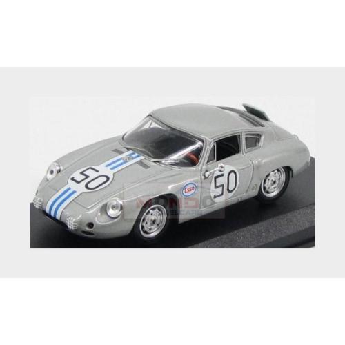 1:43 BEST Porsche 1600Gs Carrera Abarth #50 Audusta Gt Race 1964 C.Cassel Silver BE9458