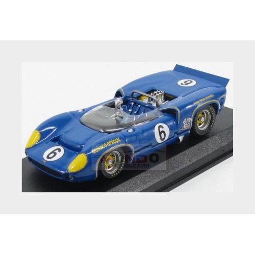 1:43 BEST Lola T70 Mkii Spider #6 Winner Mosport Can-Am 1966 M.Donohue Blue BE9621