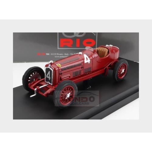 1:43 RIO Alfa Romeo P3 Tipo B #4 2Nd Circuito Di Modena 1934 Achille Varzi Red RIO4692