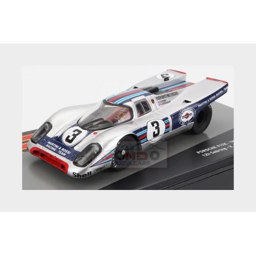 1:43 EDICOLA Porsche 917K 4.9L Team Martini Racing #3 Winner 12H Sebring 1971 V.Elford G.Larrousse Silver Blue PORSRACOLL003
