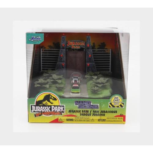 1:87 JADA Accessories Diorama Set Jurassic Park With Ford Usa Explorer Jurassic Park 1995 Jeep Wrangler Rubicon Open 1999 Various 253252028-34244