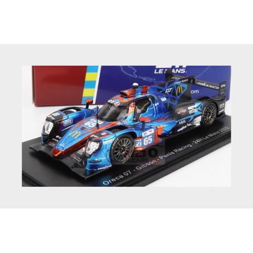 1:43 SPARK Oreca Gibson 07 Gk428 4.2L V8 Team Panis Racing #65 24H Le Mans 2022 J.Canal N.Jamin J.Van Uitert Blue Met Red S8641
