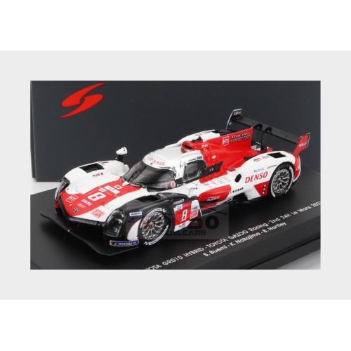 1:87 SPARK Toyota Gr010 3.5L V6 Twin Turbo Hybrid Team Gazoo Racing #8 2Nd 24H Le Mans 2021 S.Buemi N.Nakajima B.Hartley White Red 87S162