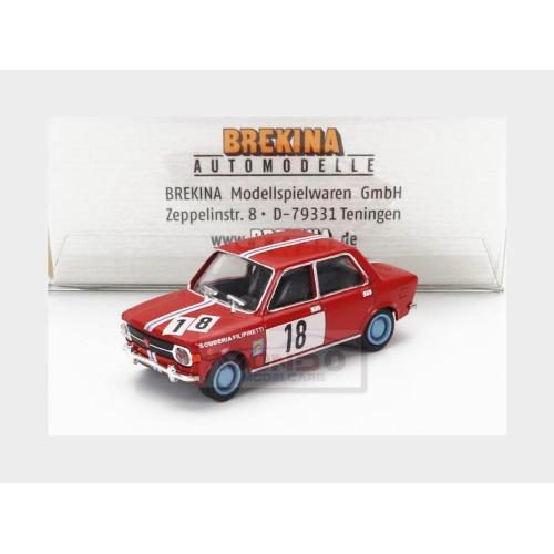 1:87 BREKINA PLAST Fiat 128 Team Scuderia Filipinetti #18 Racing 1969 Red BRE22541