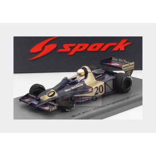 1:43 SPARK Wolf F1 Wr1 #20 Winner Argentine Gp 1977 J.Scheckter Black Gold S9997