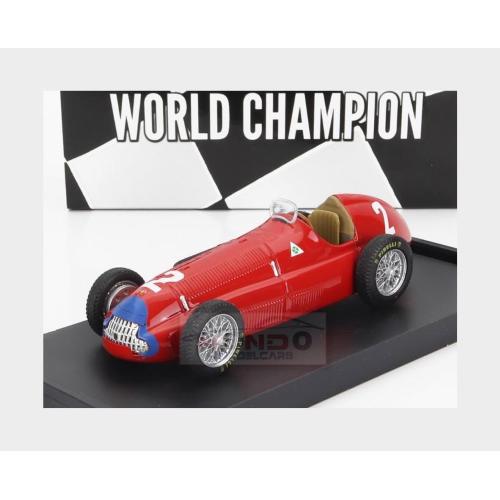 1:43 BRUMM Alfa Romeo F1 158 #2 World Champion Winner English Gp Nino Farina 1950 Red R036B