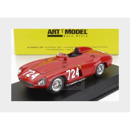 1:43 ART MODEL Ferrari 750 Monza Spider #724 Mille Miglia 1955 Sergio Sighinolfi Red ART446
