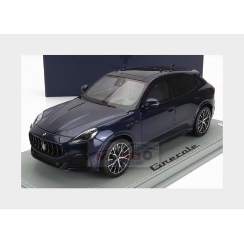 1:18 BBR Maserati Gracale Trofeo Suv 2023 Con Vetrina With Showcase Blu Nobile Blue Met P18220D-VET