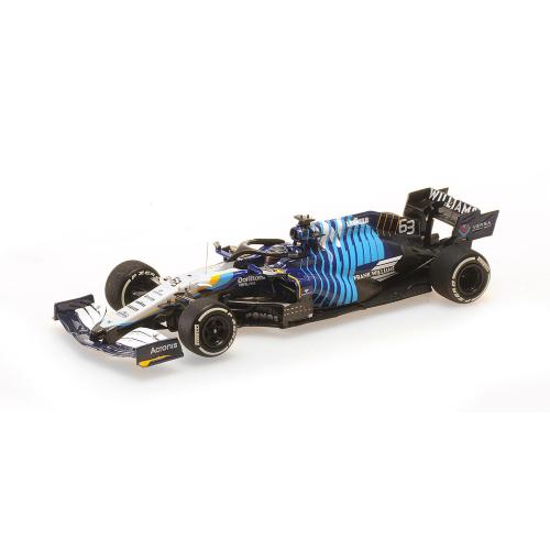 1:43 MINICHAMPS Williams F1 Fw43B Mercedes M12 Eq Power+ Team Williams Racing #63 Saudi Arabia Gp 2021 George Russel White Light Blue 417212263