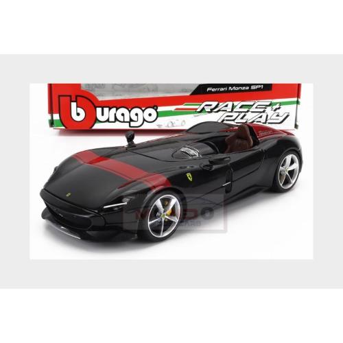 1:24 BURAGO Ferrari Monza Sp1 2018 Black Red BU26027BK