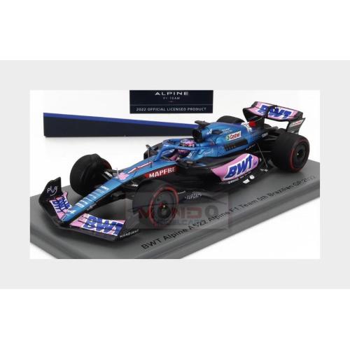 1:43 SPARK Renault F1 A522 Team Alpine Bwt #14 5Th Brazilian Gp 2022 Fernando Alonso S8555