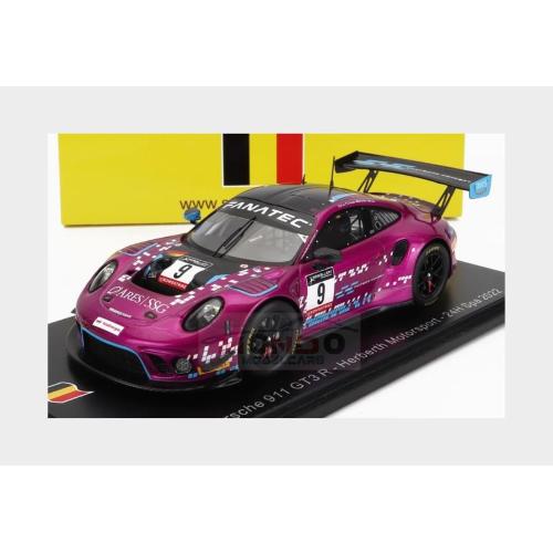 1:43 SPARK Porsche 911 991-2 Gt3 R Team Herbert Motorsport #9 24H Spa 2022 A.Au K.Tse D.Pereira J.Evans Red SB535