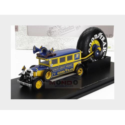 1:43 AUTOCULT Buick Goodyear Airwheel Promotion Autobus Usa 1929 Yellow Blue ATC10012