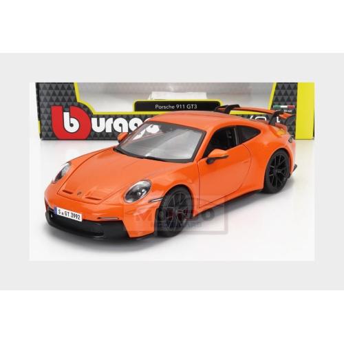 1:24 BURAGO Porsche 911 992 Gt3 Coupe 2021 Orange BU21104OR