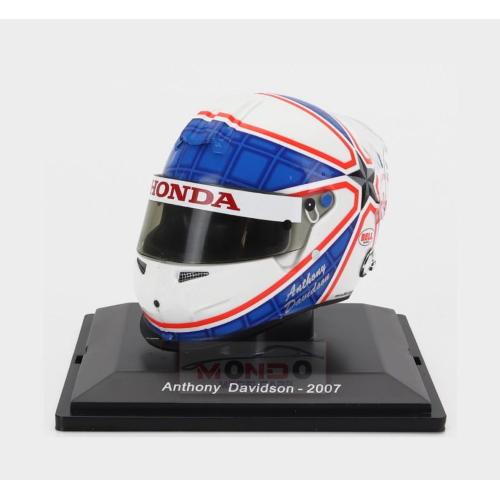 1:5 EDICOLA Helmet F1 Casco Super Aguri Sa07 #23 Season 2007 Anthony Davidson White Blue Red ATF1C078