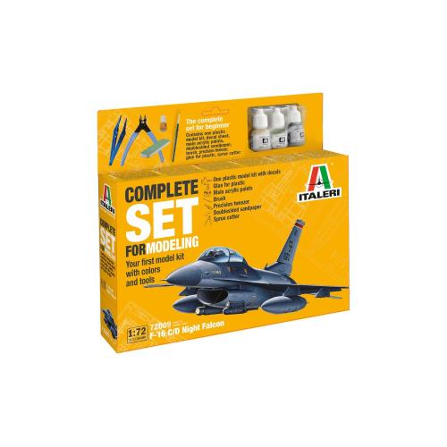 1:72 ITALERI Lockheed Martin F-16C/D Fighting Night Falcon Caccia Airplane 1978 Kit IT72009