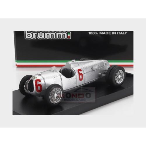 1:43 BRUMM Auto Union F1 Tipo C Ruote Gemellate #6 Season 1936 Hans Stuck Silver R110