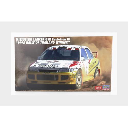 1:24 HASEGAWA Mitsubishi Lancer Gsr Evolution Iii #2 Winner Rally Thailand 1995 Kit HA20625