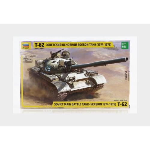 1:35 ZVEZDA Tank T-62 Soviet Main Battle Tank Military 1974 Kit ZS3673